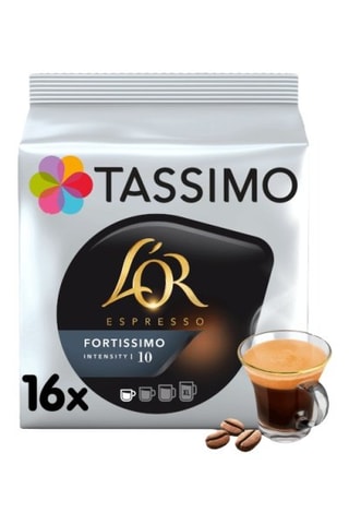80 dosettes L'OR Espresso Fortissimo - Intensité 10 - Compatibles Tassimo