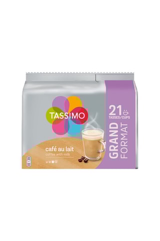 105 dosettes Café Dosettes Tassimo Café au Lait - Compatibles Tassimo