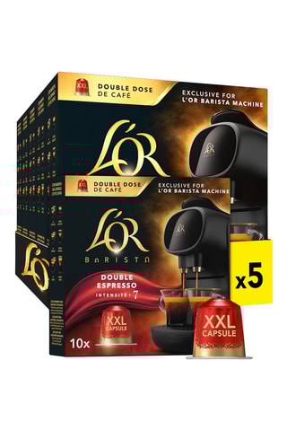 50 cápsulas XXL Café L'Or Barista Double Espresso - Intensidade 7 - Compatível Nespresso*