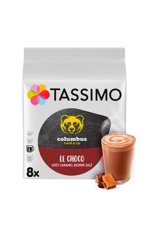 40 dosettes - Chocolat caramel au beurre salé Columbus x Tassimo - 5x8 dosettes