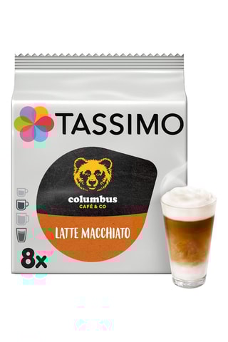 40 dosettes Café Columbus Latte Macchiato - Compatibles Tassimo