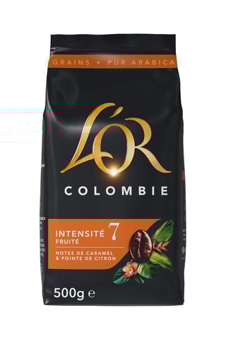 Set de 6 x 500 g - Café Grãos L'Or Colombia - Intensidade 7
