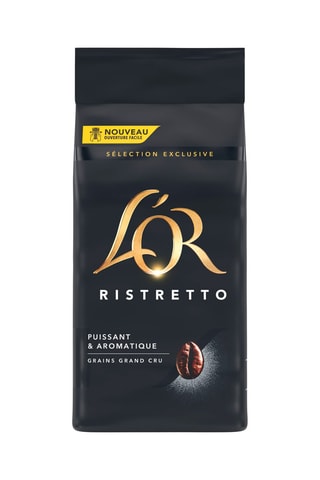 Set de 6 x 500 g - Café em grãos L'Or Ristretto - Intensidade 9