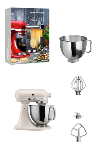 Robot pâtissier multifonctions Artisan + bol en acier inoxydable supplémentaire + livre "Pour tout cuisiner" - Crème