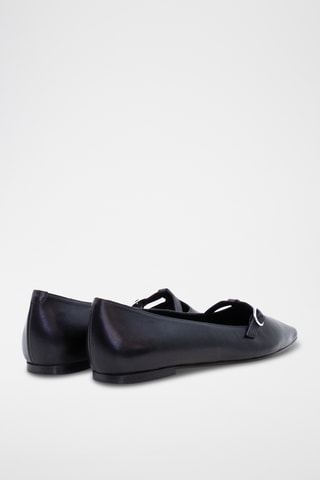 Ballerines en cuir nappa - Noir