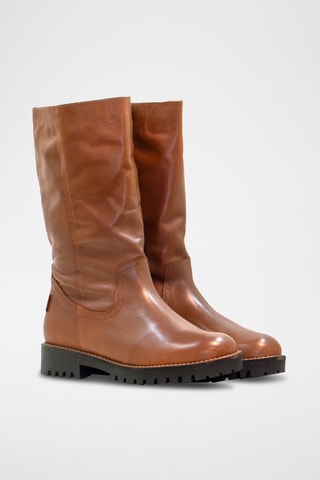 Bottes en cuir - camel