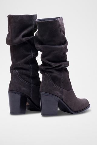 Bottes en nubuck - Gris