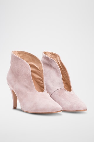 Low boots en nubuck - Nude