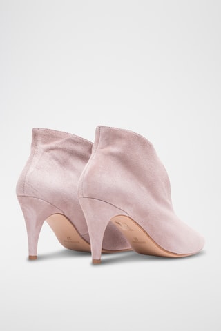 Low boots en nubuck - Nude