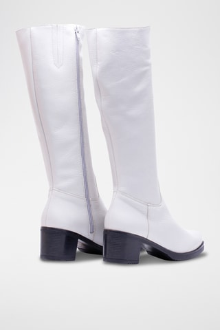 Bottes en cuir - Blanc