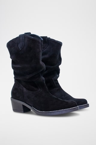 Bottines en nubuck - Noir