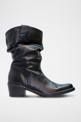 Bottines en cuir - Noir