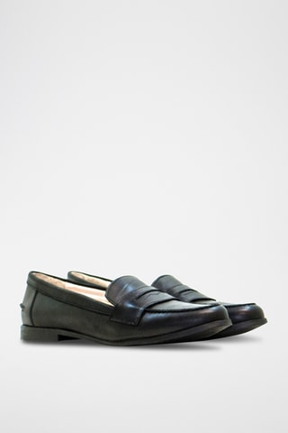 Mocassins en cuir - Noir