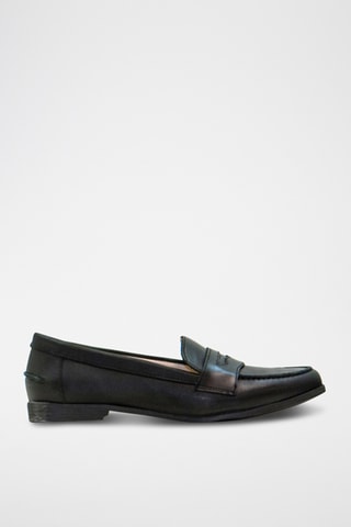 Mocassins en cuir - Noir