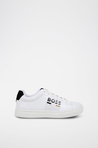 Baskets en cuir - Noir et blanc - Boss