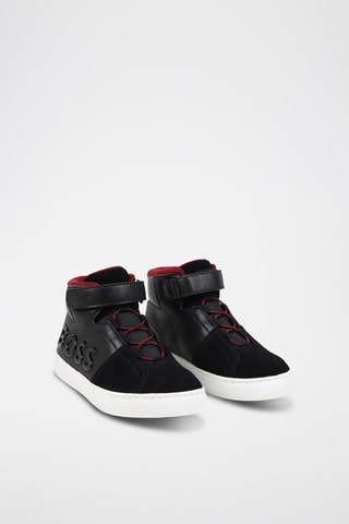 Baskets montantes en cuir - Noir - Boss