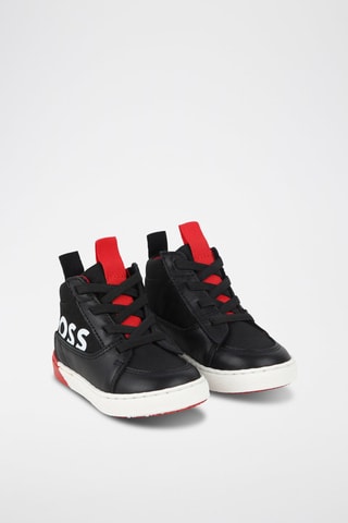 Baskets montantes en cuir - Noir - Boss
