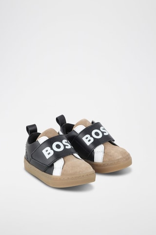 Baskets en cuir - Noir et camel - Boss