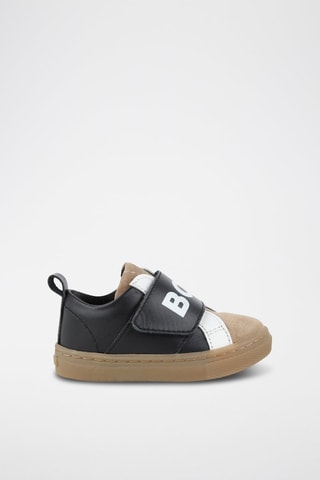 Baskets en cuir - Noir et camel - Boss