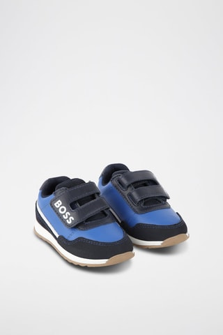 Baskets en cuir - Indigo et noir - Boss