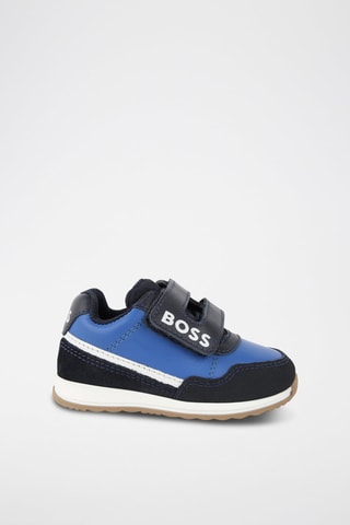 Baskets en cuir - Indigo et noir - Boss