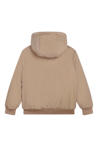 Blouson réversible à capuche - Marron et écru - Boss