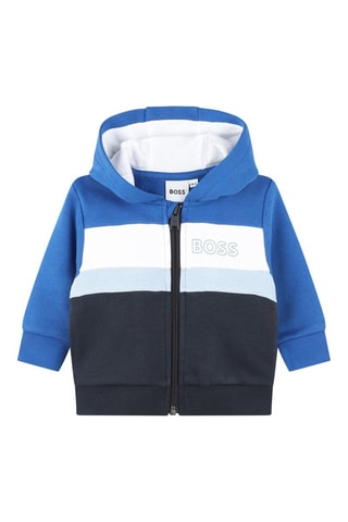 Sweat à capuche - Bleu - Boss