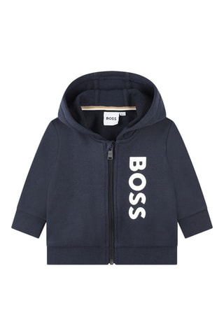 Sweat à capuche - Bleu marine - Boss