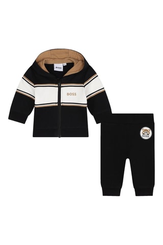 Sweat à capuche et Pantalon en coton biologique - Bleu marine - Boss