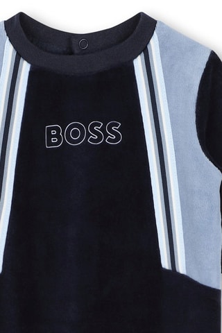 Dors-bien en velours et coton biologique - Bleu marine - Boss