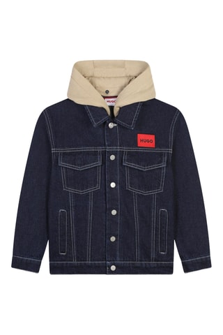 Veste à capuche - Bleu foncé - Hugo