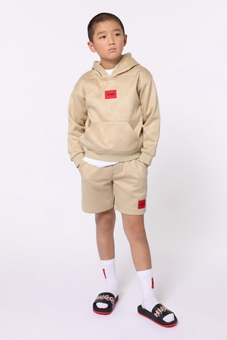 Sweat à capuche - Beige - Hugo