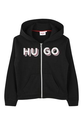 Sweat à capuche - Noir - Hugo