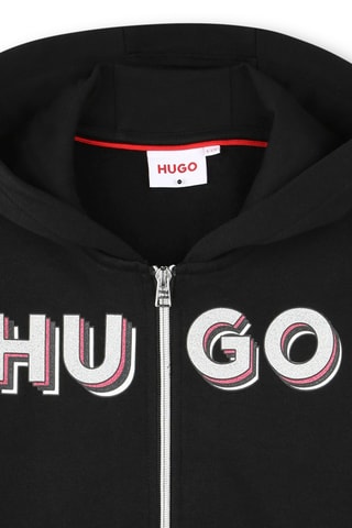 Sweat à capuche - Noir - Hugo