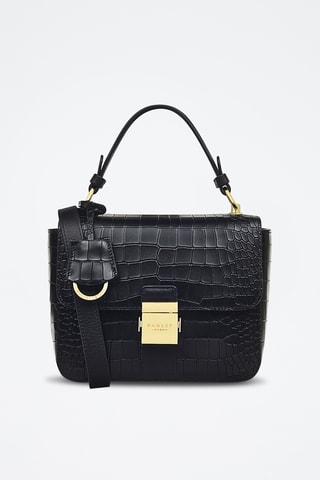 Sac à main en cuir Hanley Close - Noir