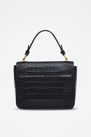 Sac à main en cuir Hanley Close - Noir