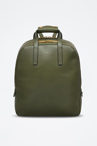 Sac à dos en cuir Dukes Place - Vert olive