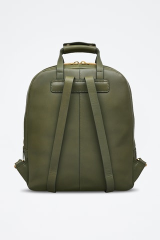 Sac à dos en cuir Dukes Place - Vert olive