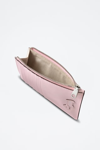 Porte-cartes en cuir Southwark Lane - Rose