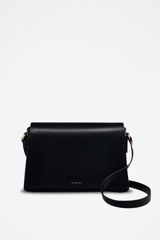 Sac bandoulière en cuir Lexington Lane - Noir
