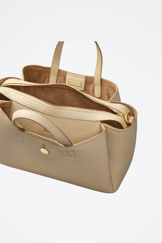 Sac à main en cuir Bathurst Mews - Beige