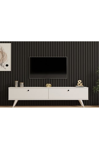 Meuble TV 2 abattants Paris - 160 x 40 x 25 cm