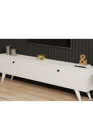 Meuble TV 2 abattants Paris - 160 x 40 x 25 cm