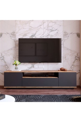 Meuble TV 3 tiroirs - 180 x 44,6 x 44,5 cm