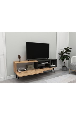 Meuble TV 2 abattants Alba - 150 x 49,6 x 29,6 cm