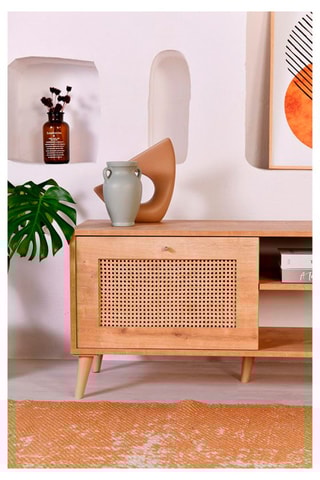 Meuble TV 2 abattants - 180 x 55 x 41 cm