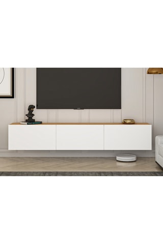 Meuble TV 3 abattants - 150 x 30 x 32 cm