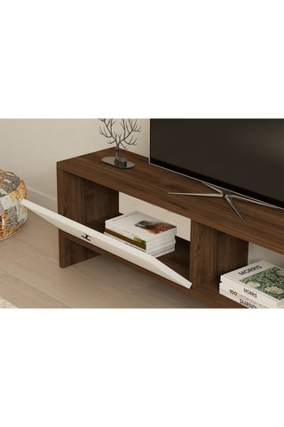 Meuble TV 1 abattant Gaye - 120 x 36,8 x 25 cm