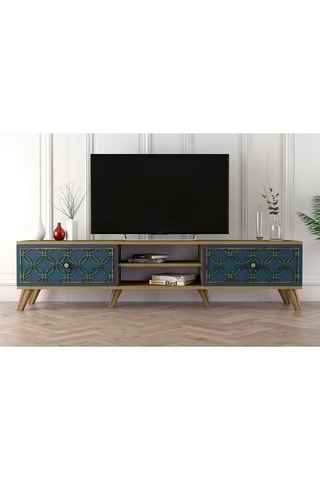 Meuble TV 2 abattants Class - 180 x 35 x 44 cm