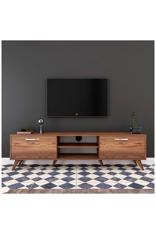 Meuble TV 2 abattants - 180 x 48,6 x 35 cm